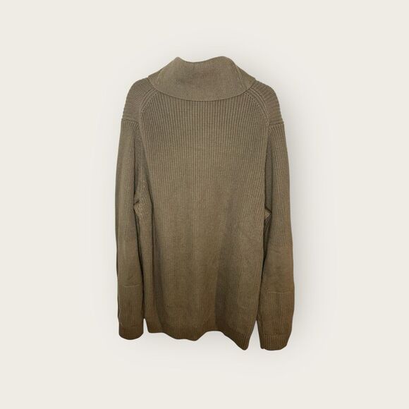 Duluth Trading Company Men’s Brigadier Shawl Collar Sweater Major Green XL Tall - Picture 5 of 8